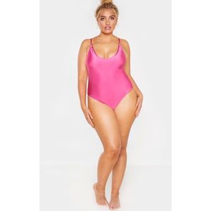 Pretty little things ring detail swimsuit pink 24